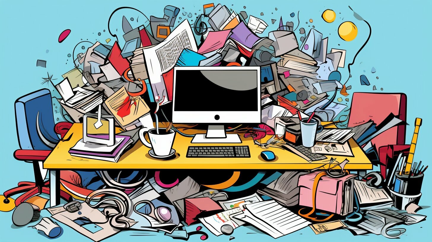 What's the impact of disorganization on effective time management?